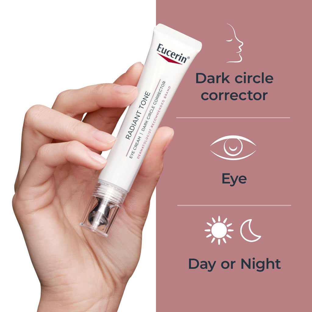 Eucerin Radiant Tone Eye Cream Dark Circle Corrector, Eye Brightening Cream with Thiamidol and Hyaluronic Acid - FENGGESTORE20