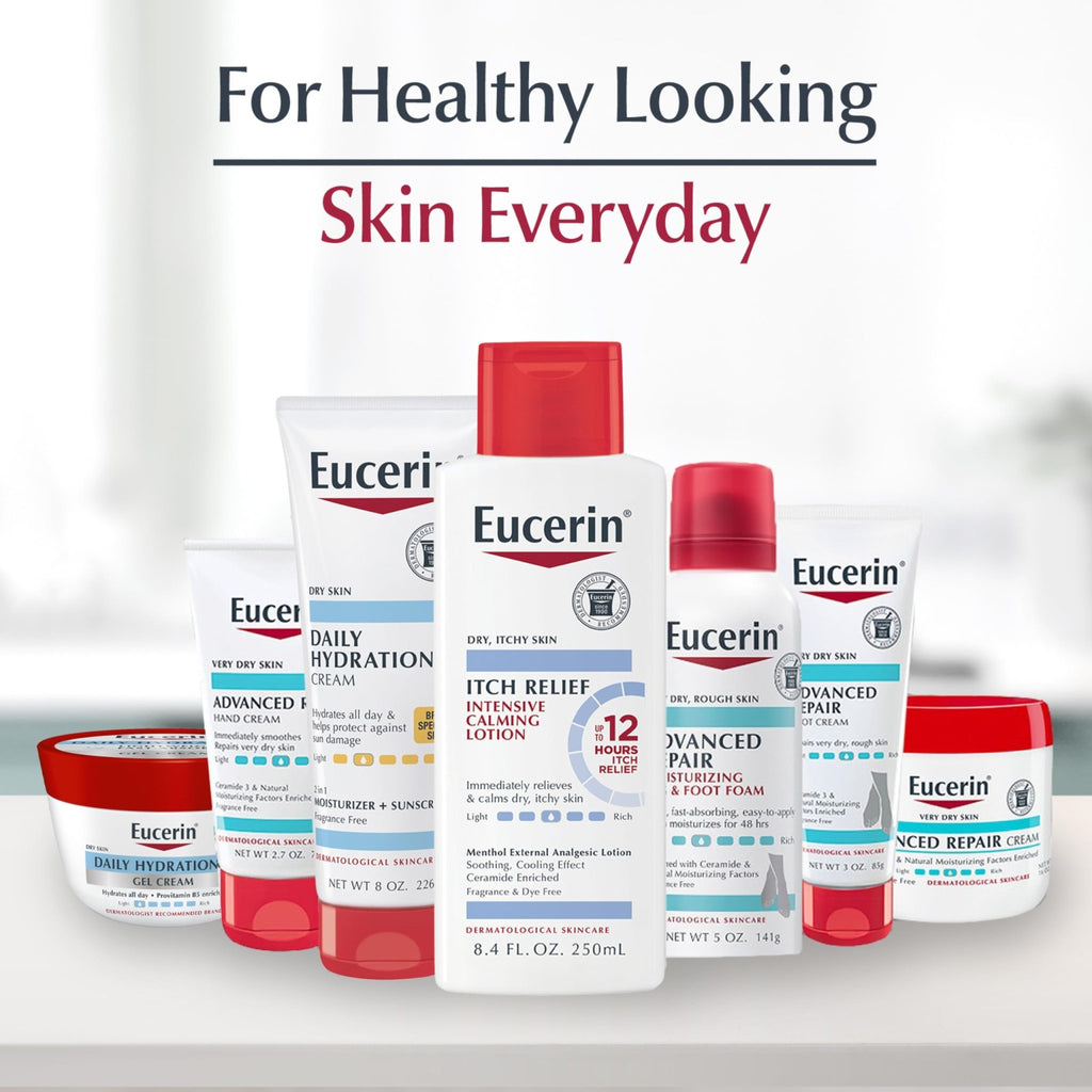 Eucerin Skin Calming Cream - Full Body Lotion for Dry, Itchy Skin, Natural Oatmeal Enriched - 14 oz. Tube - FENGGESTORE20