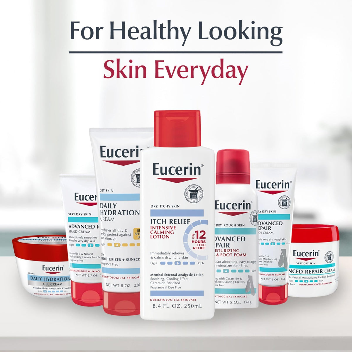 Eucerin Skin Calming Cream - Full Body Lotion for Dry, Itchy Skin, Natural Oatmeal Enriched - 14 oz. Tube - FENGGESTORE20