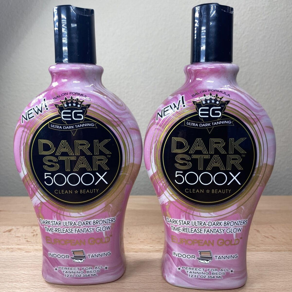 European Gold Dark Star 5000X Indoor Tanning Lotion for Tanning beds, 12 fl oz - FENGGESTORE20