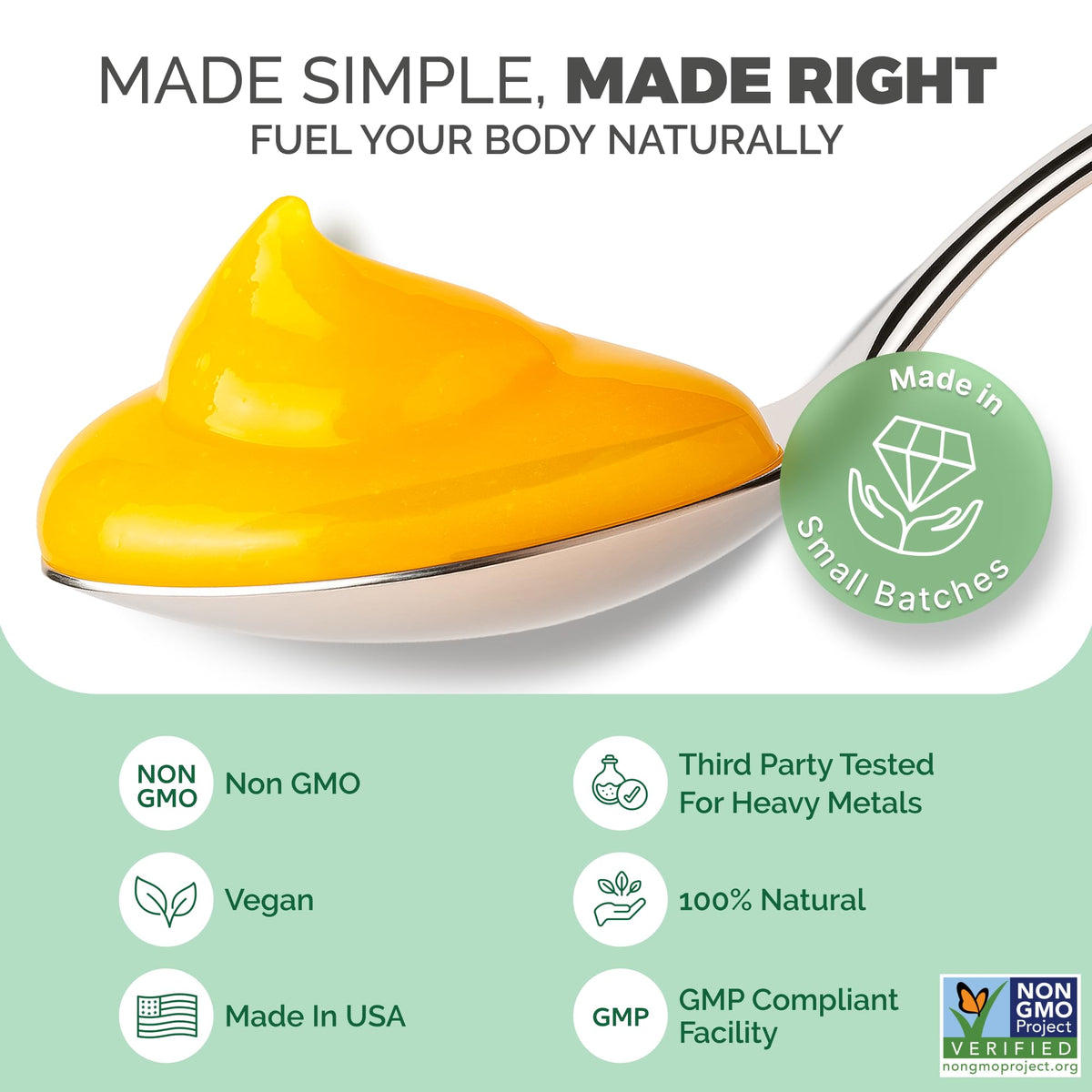 EverSmith Organics - Wildcrafted Irish Sea Moss Gel | Made in USA | Rich in Vitamins & Minerals | Sea Moss Gel Raw | Nutritional Supplement | Mango Pineapple (1 Jar) - FENGGESTORE20