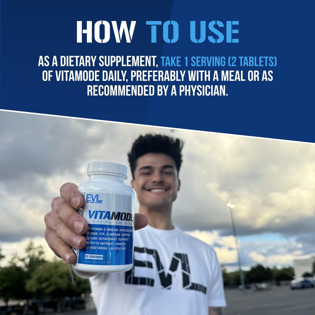 EVL Advanced Daily Multivitamin - Men's Multivitamin with Essential Minerals Phytonutrient Complex and VitaMode Active Mens Vitamins for Energy - FENGGESTORE20