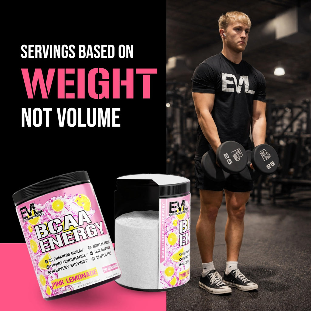 Evlution EVL BCAAs Amino Acids Powder - BCAA Energy Pre Workout Powder for Muscle Recovery Lean Growth and Endurance - Rehydrating Post Workout Recovery - FENGGESTORE20