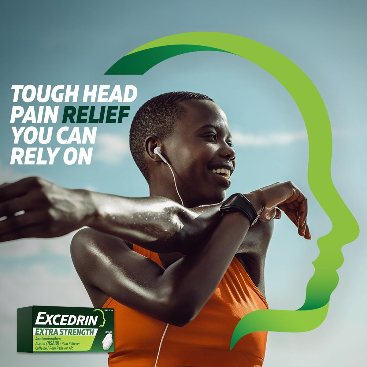 Excedrin Extra Strength Pain Relief Caplets for Headache Relief, Acetaminophen 250mg, Aspirin 250mg, Caffeine 65mg, Pain Reliever, 200 Count - FENGGESTORE20
