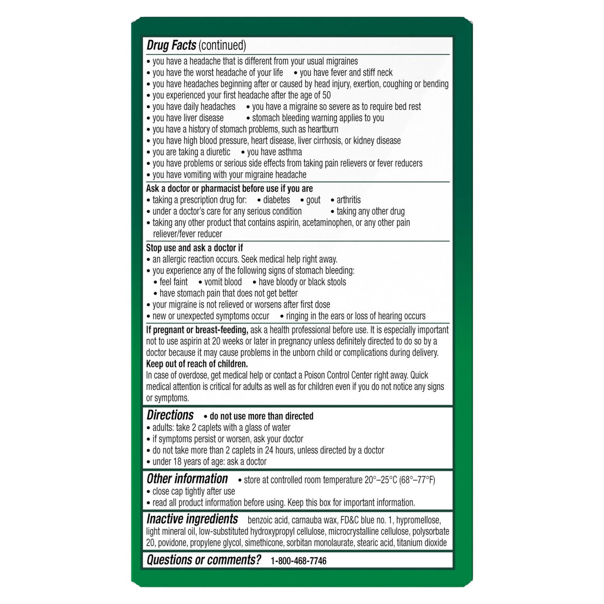Excedrin Migraine Relief Caplets to Alleviate Migraine Symptoms - 200 Count - FENGGESTORE20
