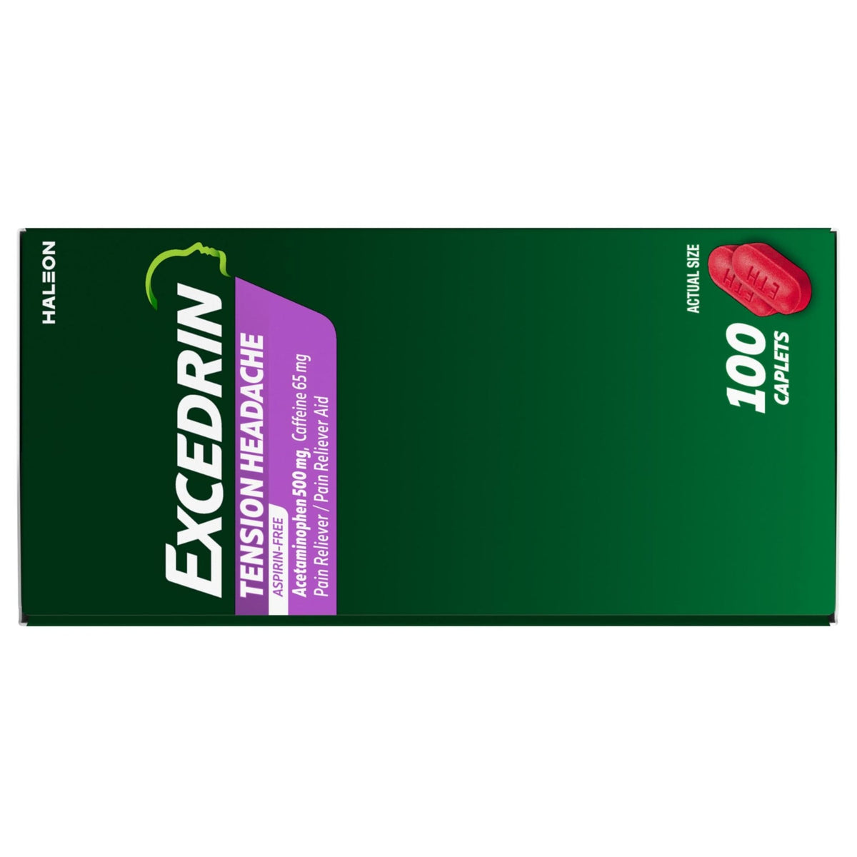 Excedrin Tension Headache Relief Caplets, Acetaminophen 500mg, Caffeine 65mg, Pain Reliever, Aspirin-Free, 100 Count - FENGGESTORE20