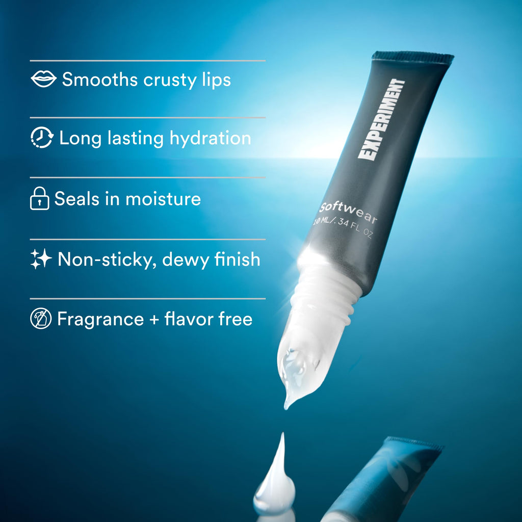 Experiment Softwear Smoothing Lip Treatment Balm - 24hr Hydration with Squalane - FENGGESTORE20