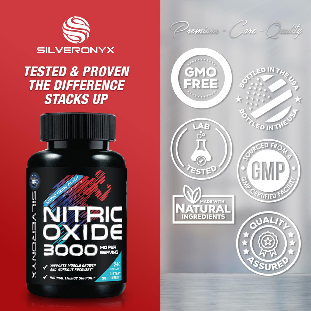 Extra Strength Nitric Oxide Booster - 3X Strength L-Arginine AKG & Citrulline Malate - Men & Women Premium Pre Workout Nitric Booster - Natural Energy & Muscle Support - FENGGESTORE20