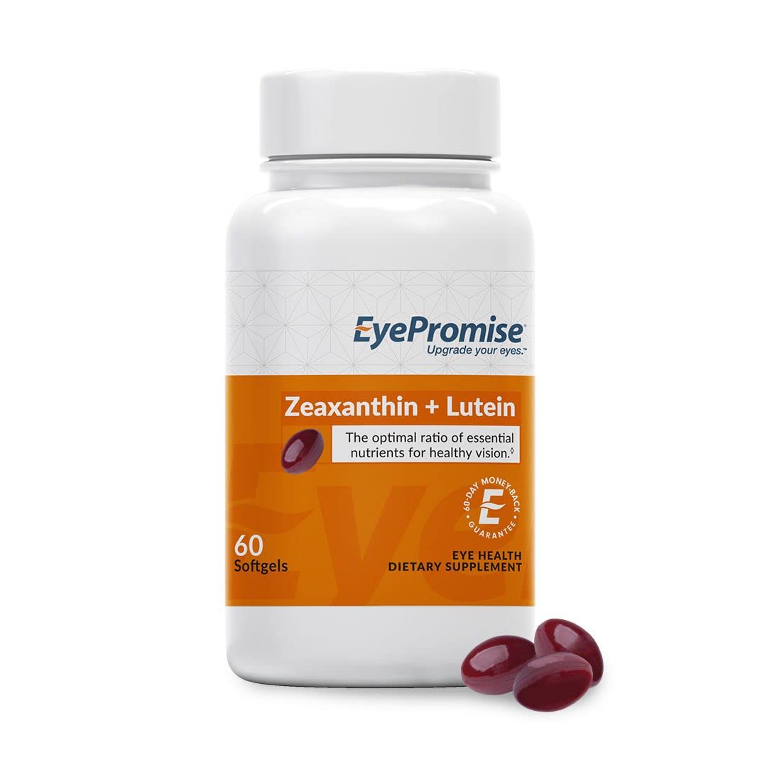 EyePromise Zeaxanthin + Lutein Eye Vitamin - 60 Softgels Capsules Made with Natural Ingredients for Diets Including Gluten Free and Vegetarian - FENGGESTORE20