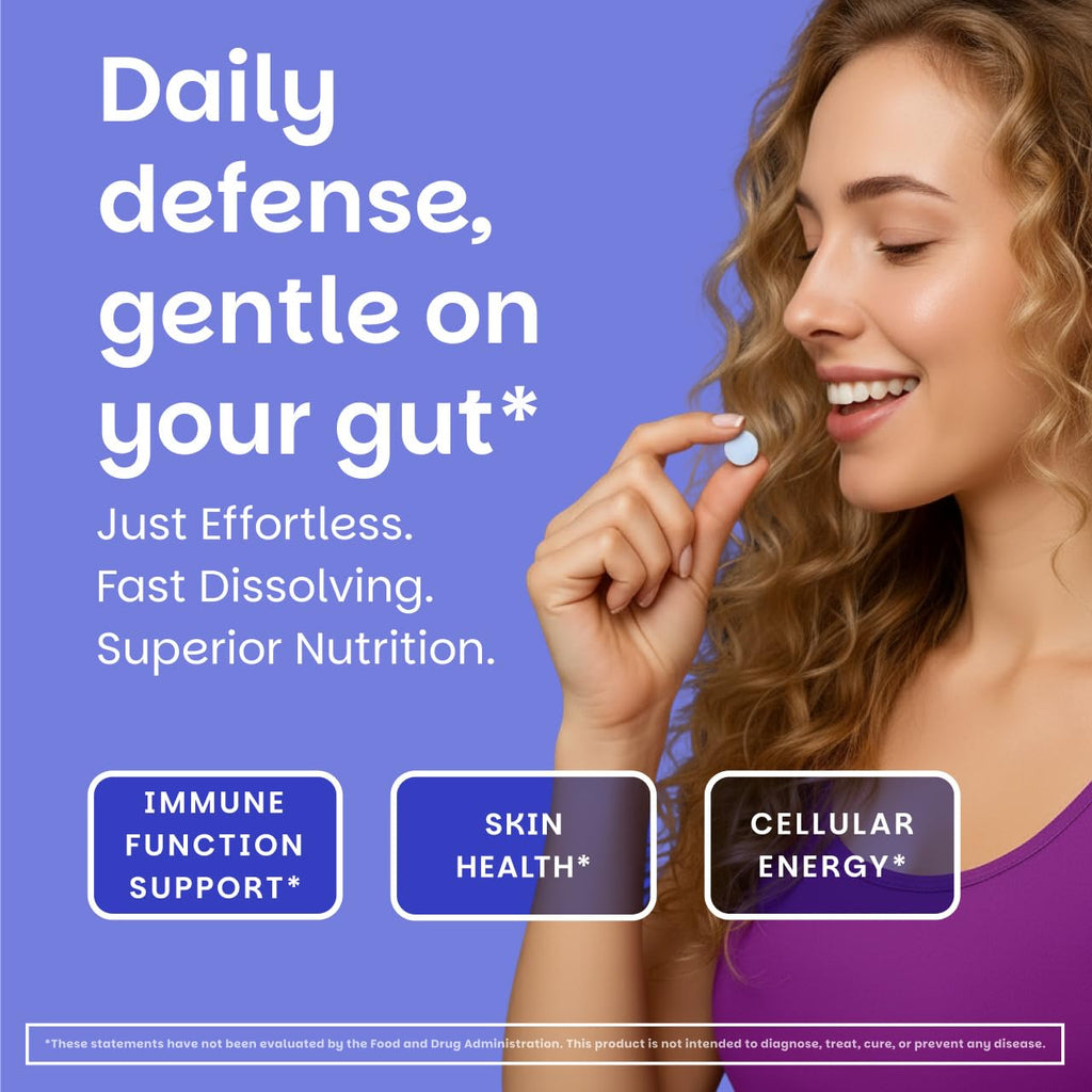 EZ Melts Zinc - Supplement for Immune, Digestive & Skin Health Support - Non-GMO, Vegan & Gluten-Free - Blueberry Blast - FENGGESTORE20