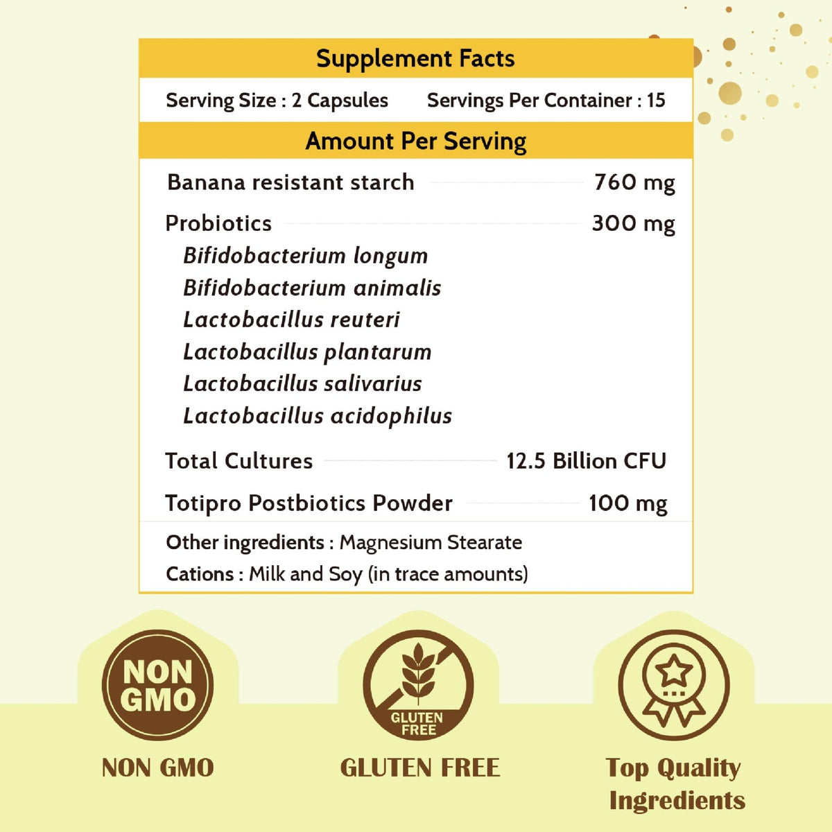 Fecula Biotech Synbiotic for Gut Health | 3-in-1 Daily Prebiotic, Probiotic, Postbiotic for Digestive Health, Bloat & Immune Support - FENGGESTORE20