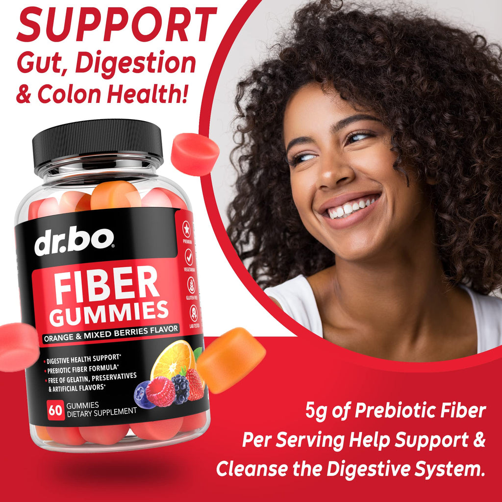 Fiber Gummies for Adults & Kids - Tasty Gummy Prebiotic Fiber Supplement, Max Digestive - FENGGESTORE20