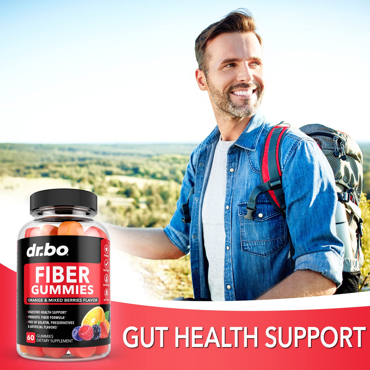 Fiber Gummies for Adults & Kids - Tasty Gummy Prebiotic Fiber Supplement, Max Digestive - FENGGESTORE20