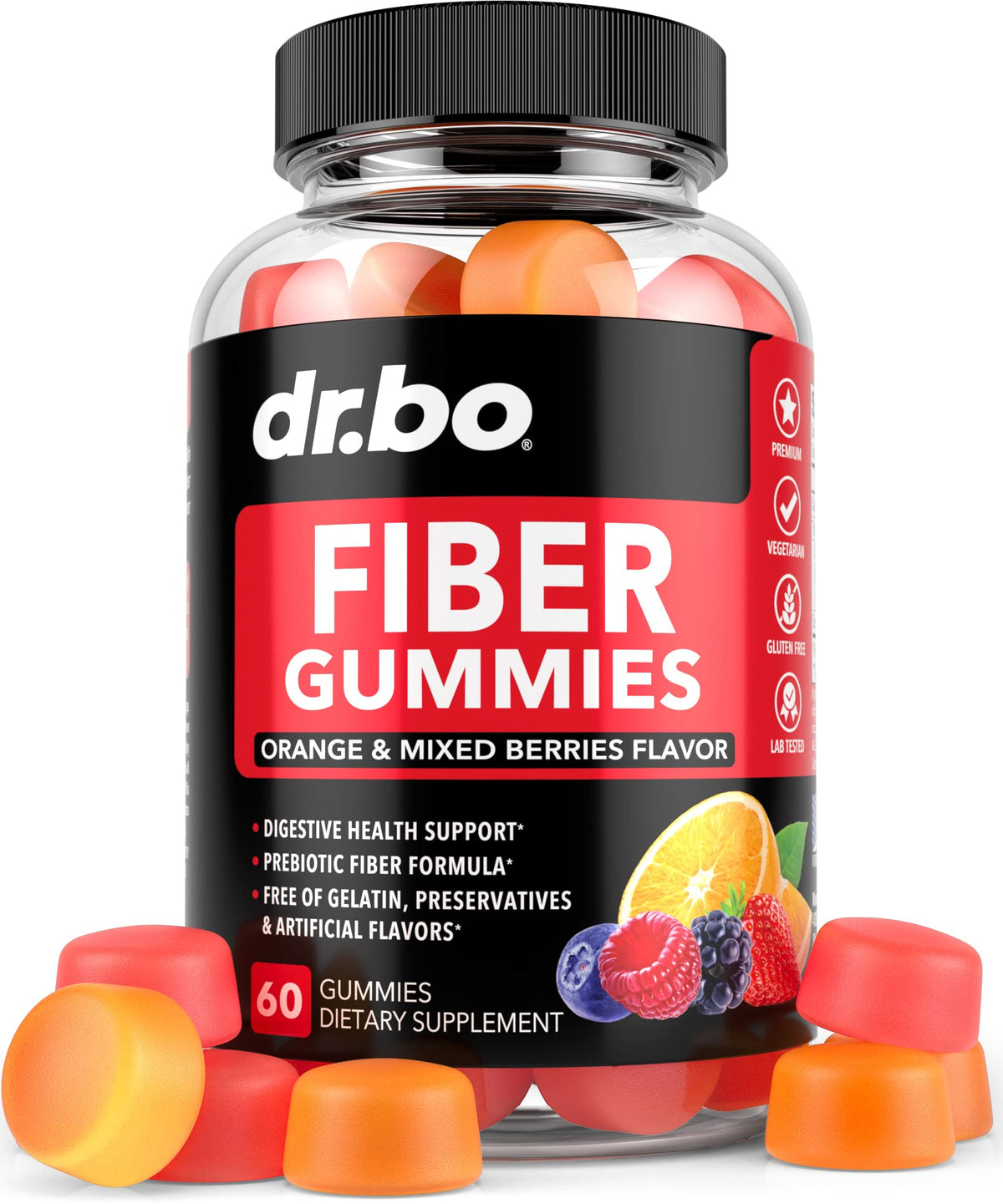 Fiber Gummies for Adults & Kids - Tasty Gummy Prebiotic Fiber Supplement, Max Digestive - FENGGESTORE20