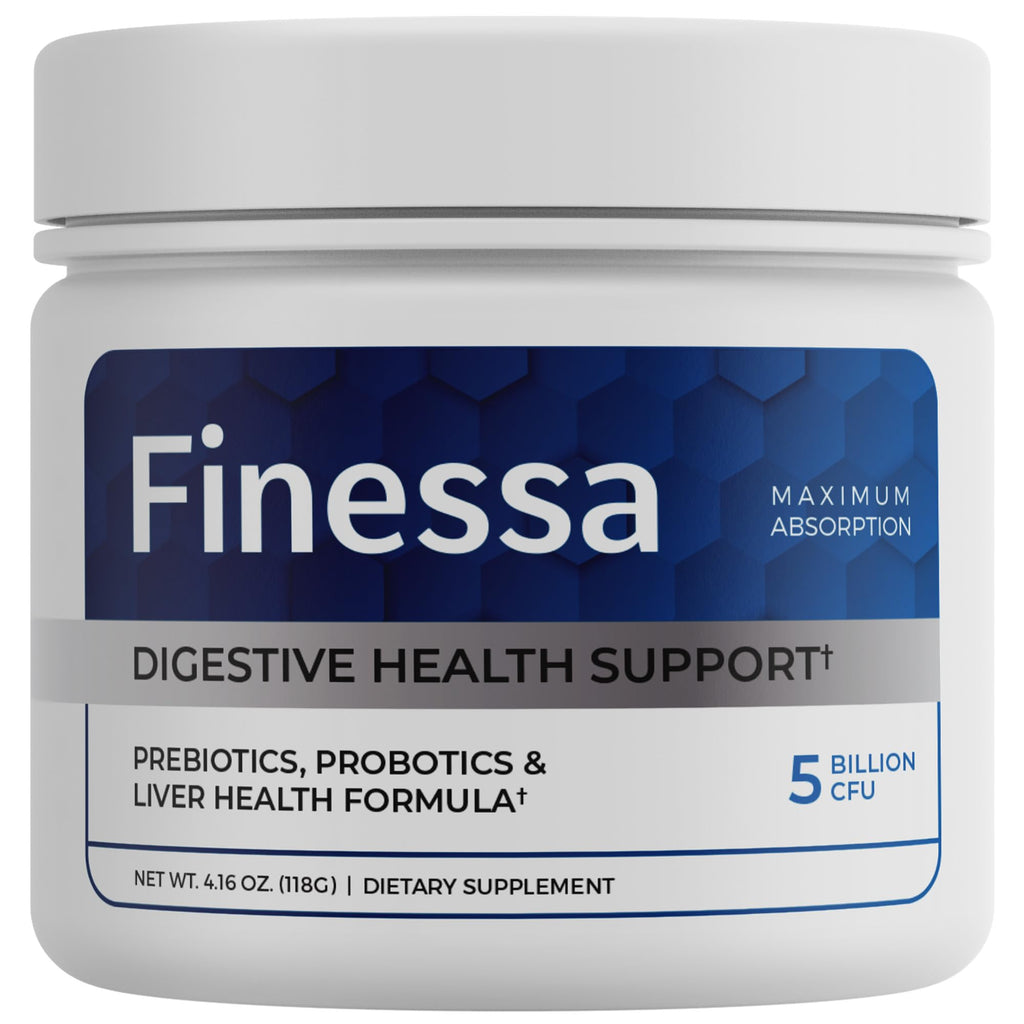 Finessa Digestive Probiotic Drink - 2in1 Digestive Health, Liver Cleanse Detox & Repair | Constipation, Gas and Bloating Relief | Gut Health Blend with Prebiotics & Probiotics - FENGGESTORE20