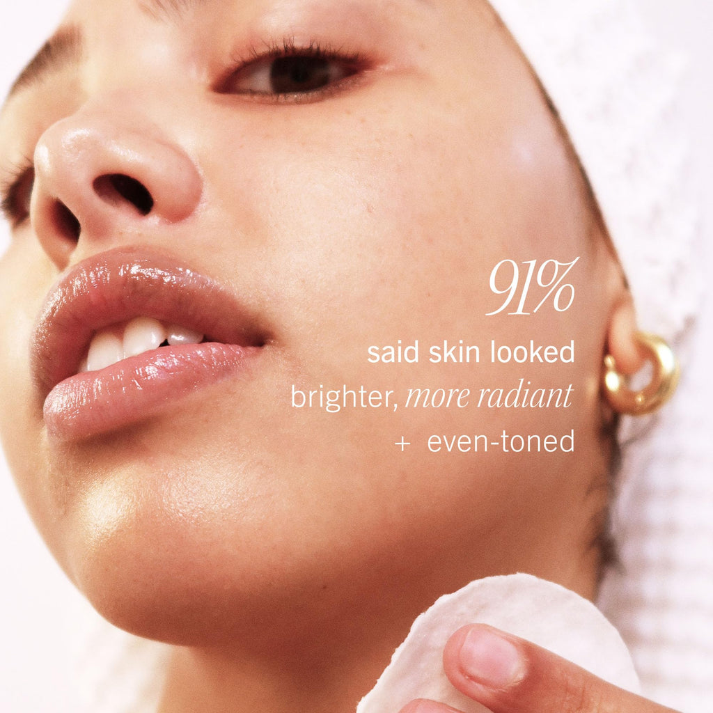 First Aid Beauty - Facial Radiance Pads with Glycolic & Lactic Acids, Daily Exfoliating Pads with AHA, Visibly Smaller Pores, Help Tone & Brighten Skin, One-Step Makeup Prep, Compostable, 28 - FENGGESTORE20
