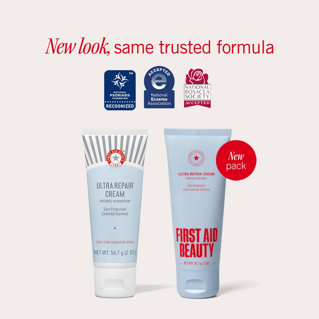 First Aid Beauty - Ultra Repair Cream, Intense Hydration Whipped Colloidal Oatmeal, Clinically Proven to Strengthen Skin Barrier in 7 Days - FENGGESTORE20