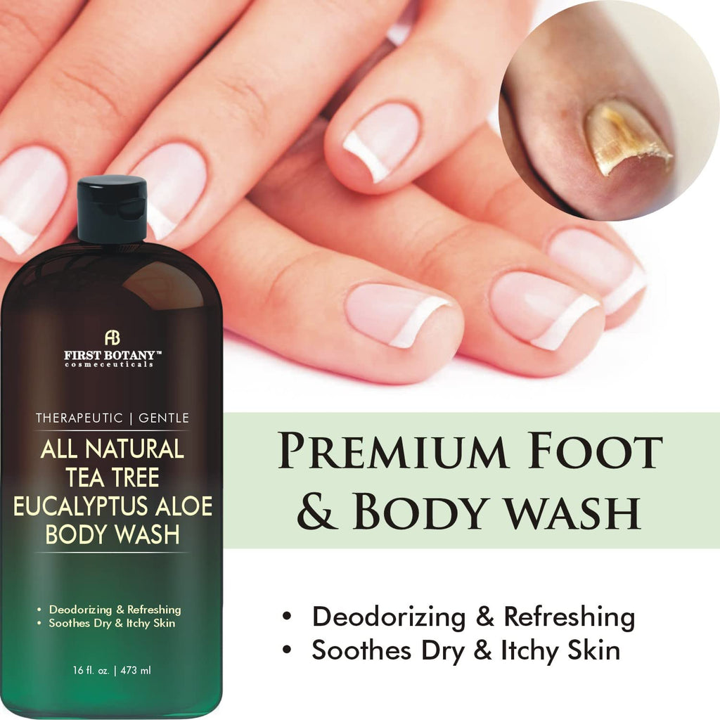 First Botany, ALL Natural Body Wash - Fights Body Odor, Athlete's Foot, Jock Itch, Nail Issues, Dandruff, Acne, Eczema - FENGGESTORE20