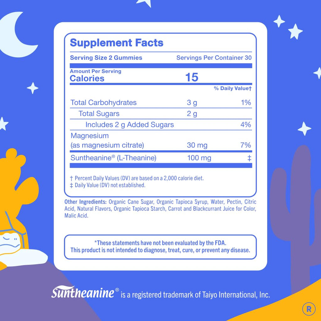 FIRST DAY Kids Magnesium Citrate Gummies (Ages 4+) with No Melatonin | Calm Kids Magnesium Gummies | Bedtime Supplement for Better Sleep with Suntheanine - FENGGESTORE20