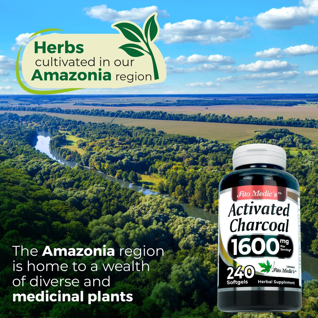 FITO MEDIC'S Lab | Activated Charcoal | 240 caps | Activated Charcoal Pills - FENGGESTORE20