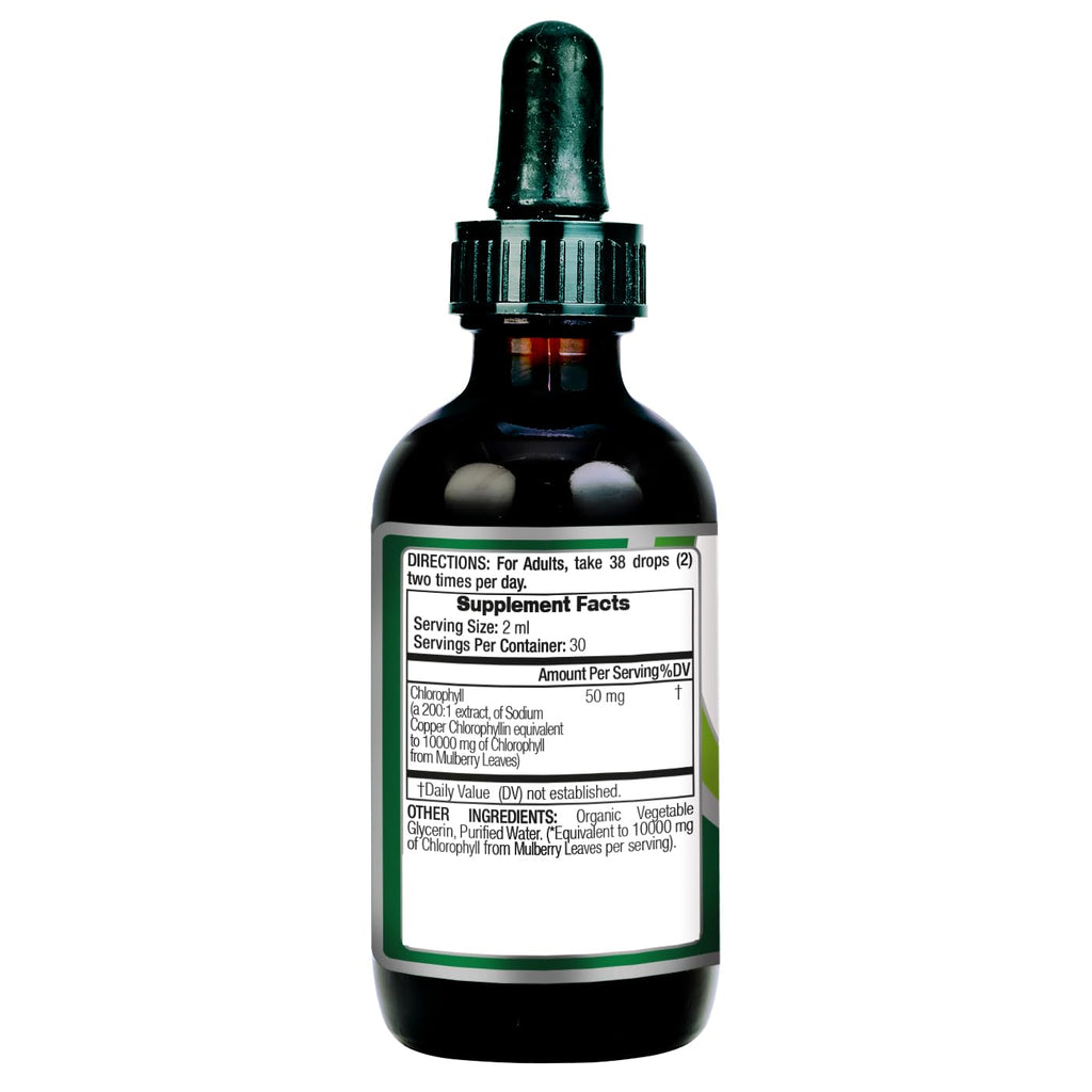 FITO MEDIC'S Lab | Liquid Chlorophyll | Chlorophyll Liquid Drops | 50 mg 200:1 Ratio Extract per Serving. - FENGGESTORE20