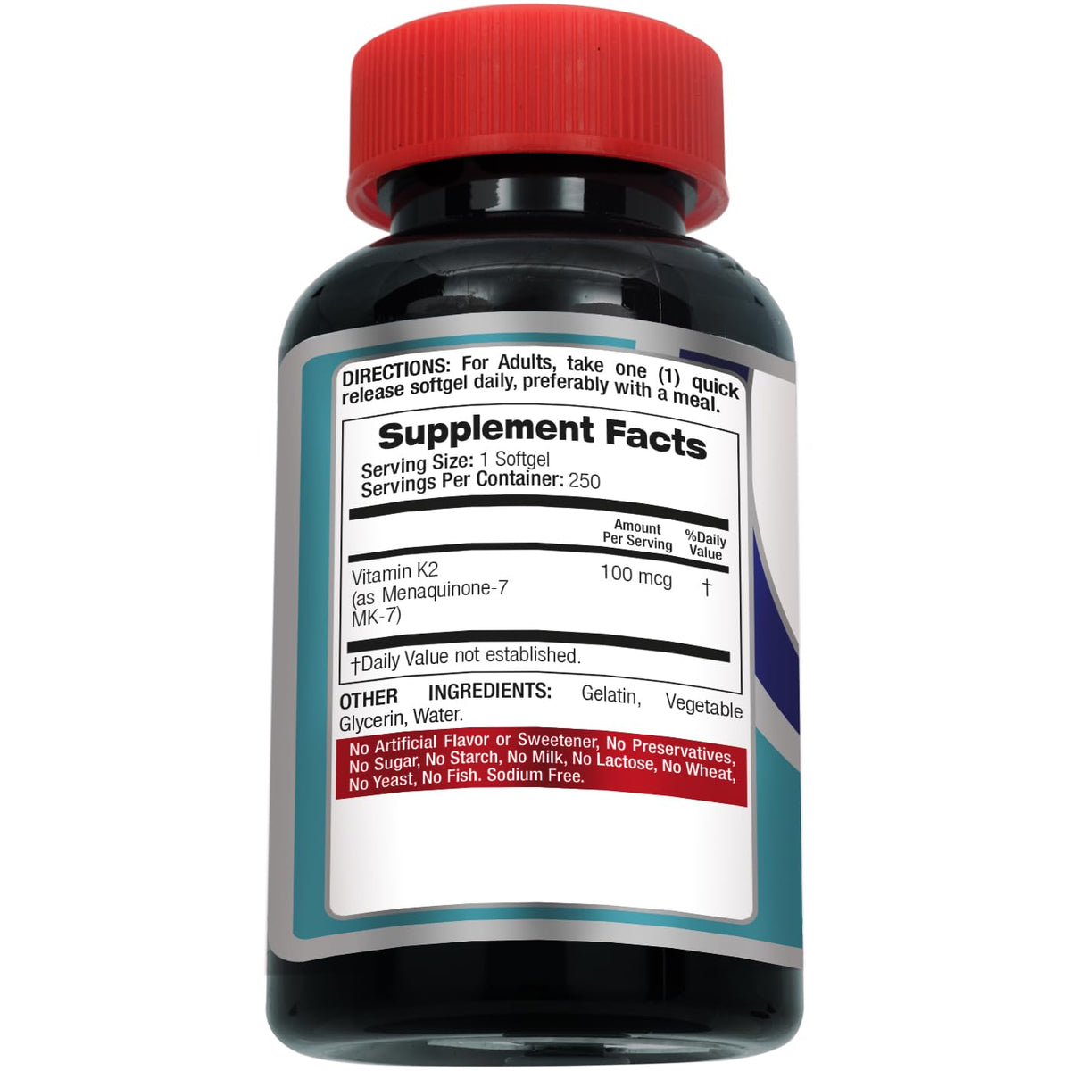 FITO MEDIC'S Lab | Vitamin k2 | k2 Vitamin Supplement | Vitamin k | 250 softgels | 100 mcg | - FENGGESTORE20
