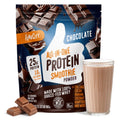 FlavCity Chocolate All in One Protein Shake Powder - On the Go Meal Alternative + Collagen Peptides, Reishi & Cordyceps - Focus, Skin, Hair & Joint Support - FENGGESTORE20