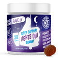 FlavCity Melatonin Sleep Gummies for Adults, Lights Out Gummy - Chewable Sleep Support Supplement with Plant-Based GABA, Magnesium - FENGGESTORE20