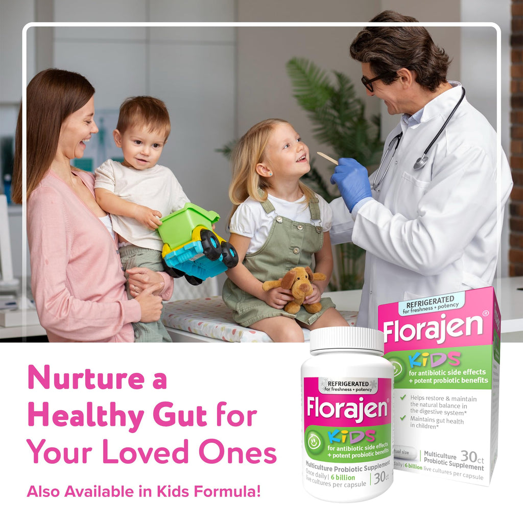 Florajen3 Digestion High Potency Refrigerated Probiotics | Restores Balance in Digestive System | for Antibiotic Side Effects | 60 Capsules - FENGGESTORE20