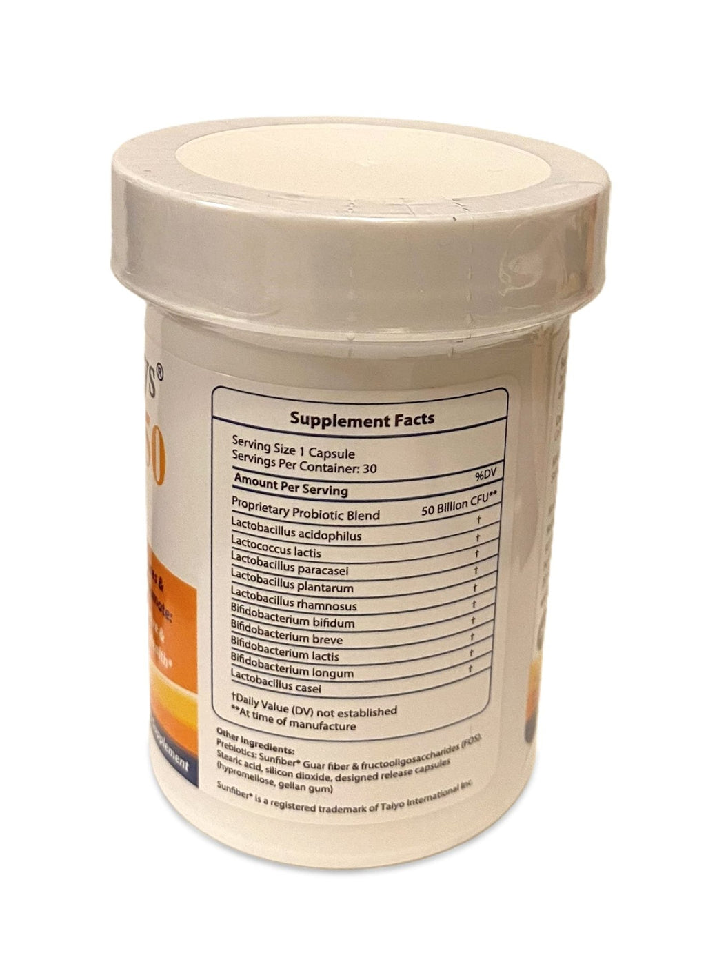 FloraTummys 50 High Potency Adult Probiotic, 50 Billion CFU, Prebiotics, Dairy Free, Gluten Free Probiotic, Non-GMO, Sugar-Free, Made in USA - FENGGESTORE20