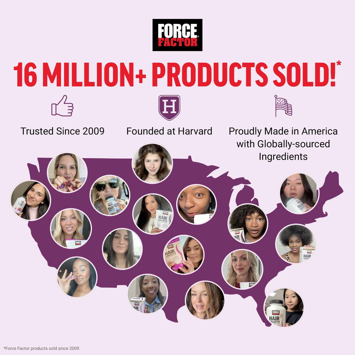 Force Factor Hair Growth Accelerator Soft Chews, Hair Growth Vitamins for Women and Men with Clinically Studied Lustriva and Biotin, Promotes Thicker - FENGGESTORE20