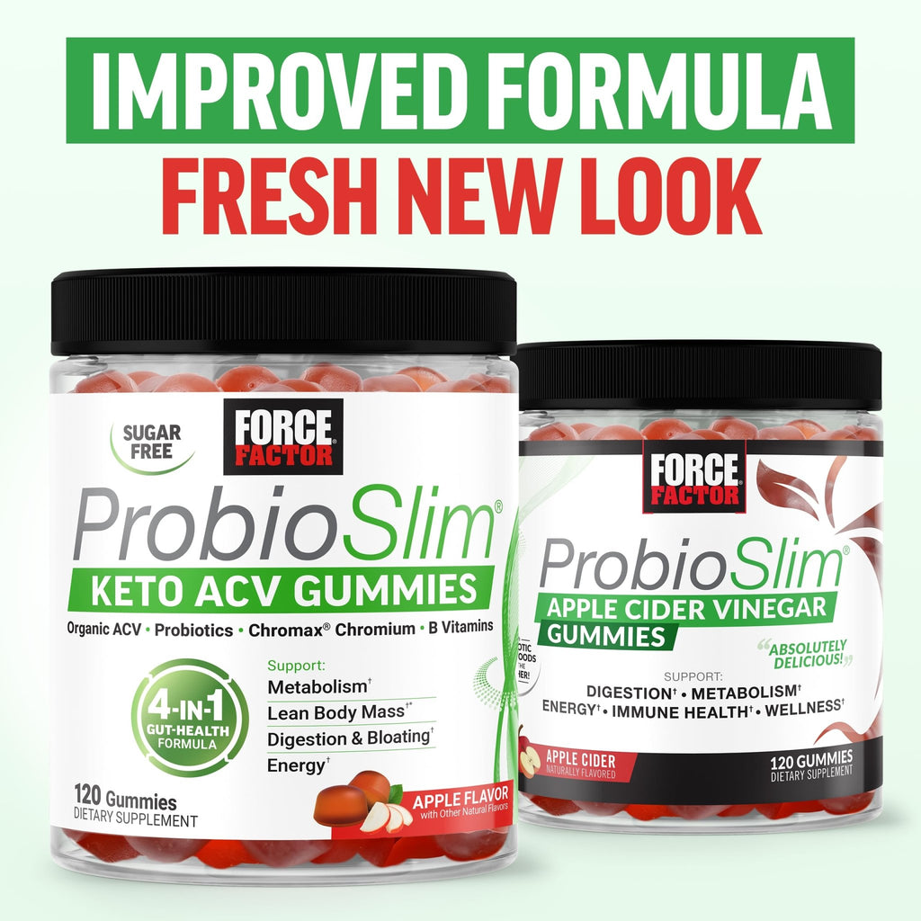 Force Factor ProbioSlim Keto ACV Gummies, Organic Apple Cider Vinegar Gummies with LactoSpore Probiotics & Prebiotics to Support Digestion, Metabolism, & Immune Health - FENGGESTORE20