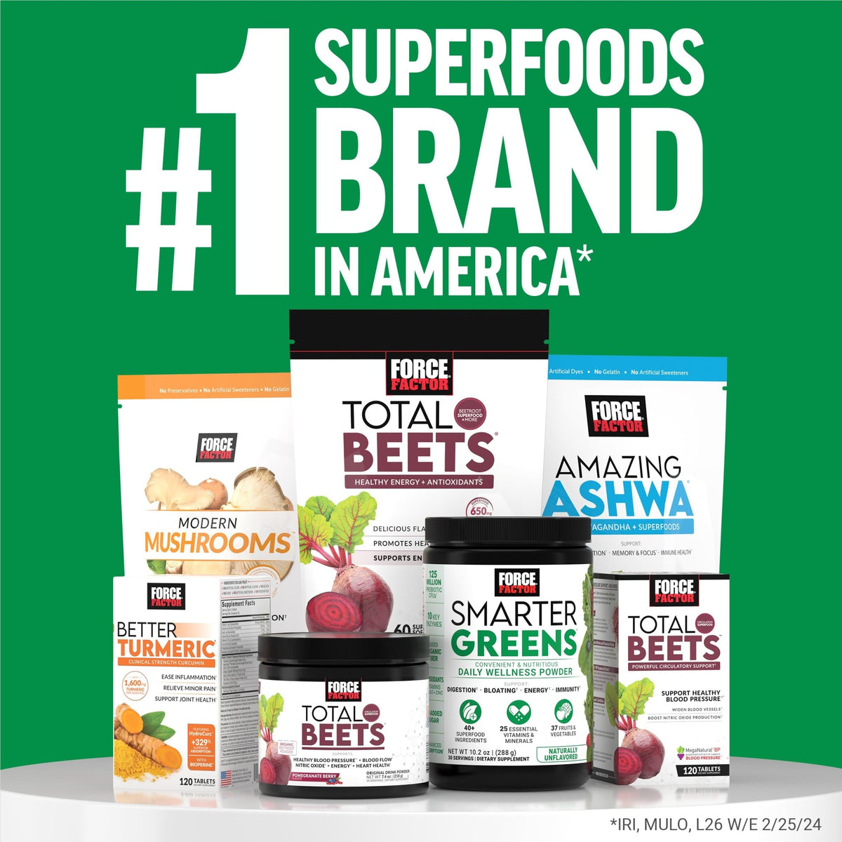 Force Factor Smarter Greens Daily Wellness Powder, Greens Superfood Powder to Support Gut Health, Bloating, & Digestion, with 40+ Superfoods - FENGGESTORE20