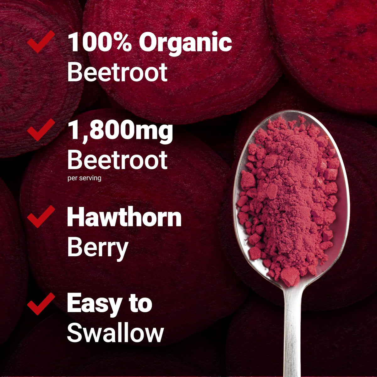 Force Factor Total Beets Blood Pressure Support Beet Root Capsules, 1800mg Organic Beet Root Powder Beet Supplement with Hawthorn Berry to Support Circulation - FENGGESTORE20