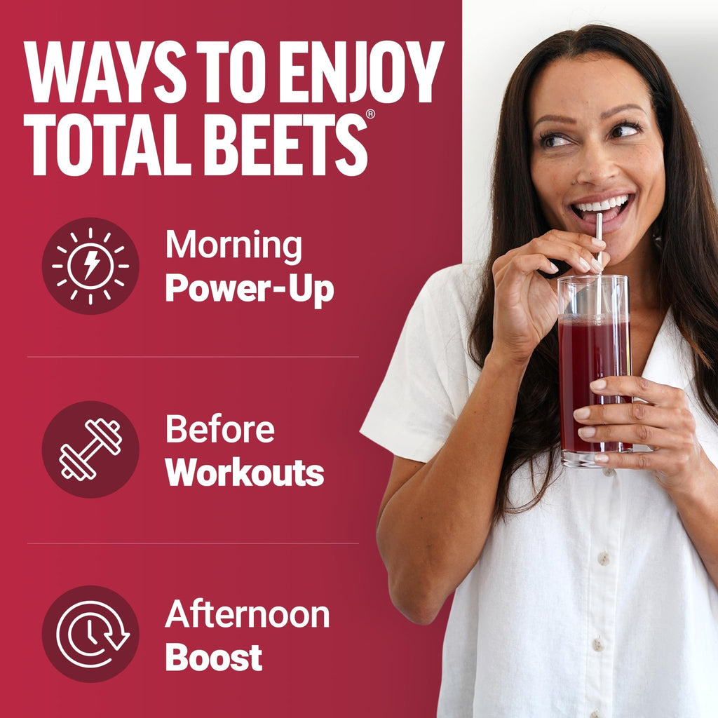 Force Factor Total Beets Drink Mix Superfood Powder with Nitrates to Support Circulation, Blood Flow, Nitric Oxide, Energy, Endurance, and Stamina - FENGGESTORE20