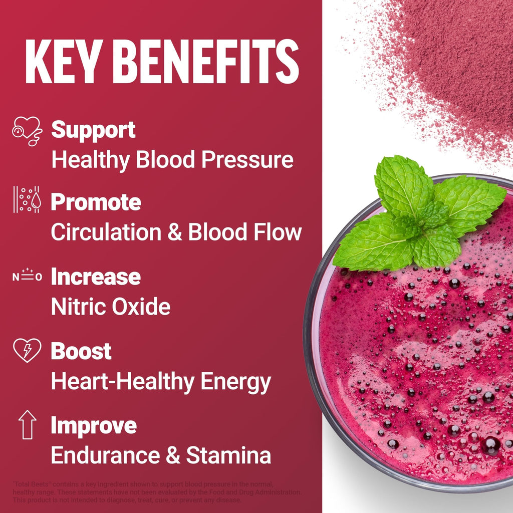 Force Factor Total Beets Drink Mix Superfood Powder with Nitrates to Support Circulation, Blood Flow, Nitric Oxide, Energy, Endurance, and Stamina - FENGGESTORE20