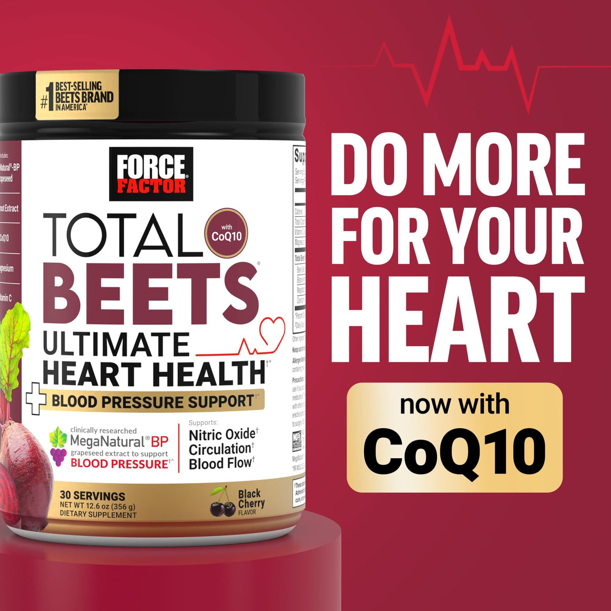 Force Factor Total Beets Superfood Beet Root Powder 2-Pack, Nitrates to Support Circulation, Blood Flow, Nitric Oxide, Energy, Endurance, Stamina - FENGGESTORE20
