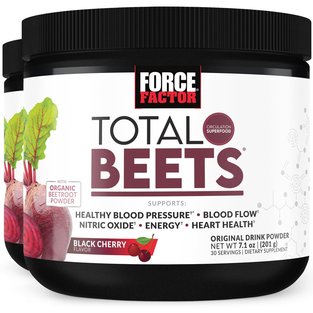 Force Factor Total Beets Superfood Beet Root Powder 2-Pack, Nitrates to Support Circulation, Blood Flow, Nitric Oxide, Energy, Endurance, Stamina - FENGGESTORE20