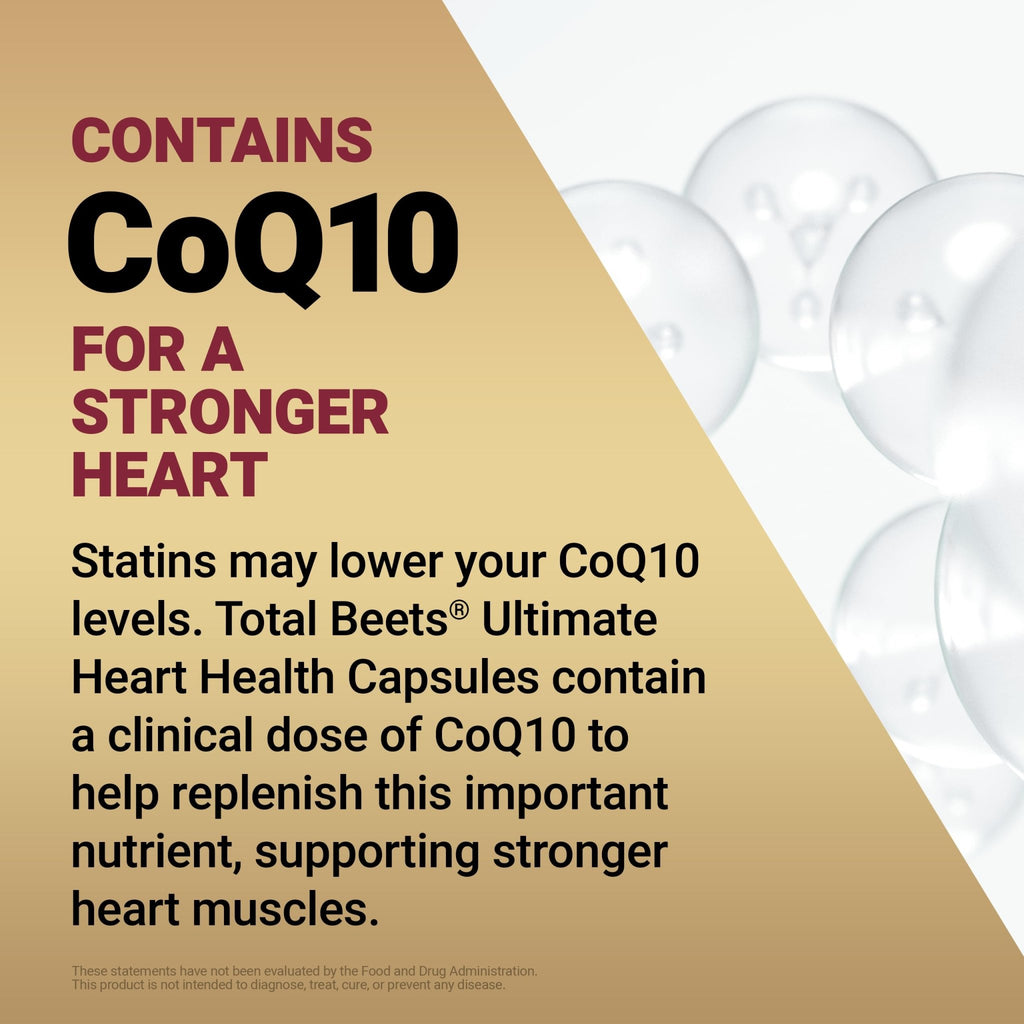 Force Factor Total Beets Ultimate Heart Health, Beet Root Capsules for Blood Pressure Support, CoQ10, Organic Beet Root Powder, Hawthorn Berry - FENGGESTORE20