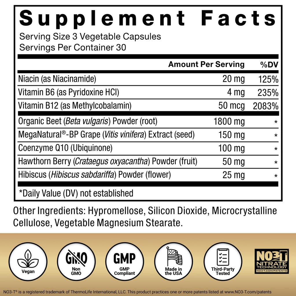 Force Factor Total Beets Ultimate Heart Health, Beet Root Capsules for Blood Pressure Support, CoQ10, Organic Beet Root Powder, Hawthorn Berry - FENGGESTORE20