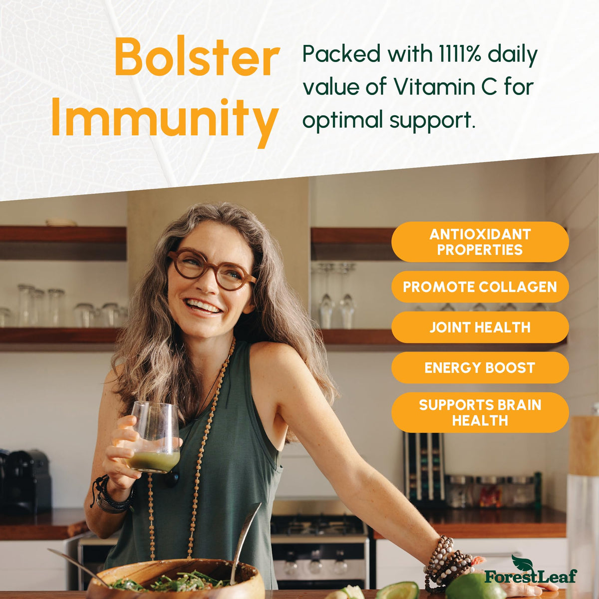 ForestLeaf Liposomal Vitamin C 1400mg Capsules | High Dose Vitamin C Liposomal Supplement w Coconut Oil Fatty Acids | Fast Absorption | Immune Support, Antioxidant, - FENGGESTORE20