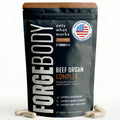 FORGEBODY® Beef Organ Complex Capsules [1 Month] - 100% Grass Fed Beef Organ Supplement with Blend of Liver, Heart, Bone Marrow, Pancreas & Testicles - FENGGESTORE20