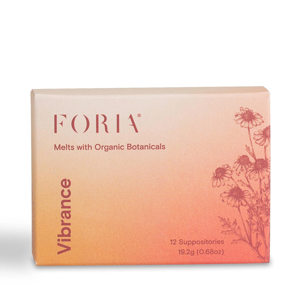 FORIA Vibrance Melts - Organic, Fragrance- Free, Natural Moisturizing Vaginal Suppositories - 12 Count - FENGGESTORE20