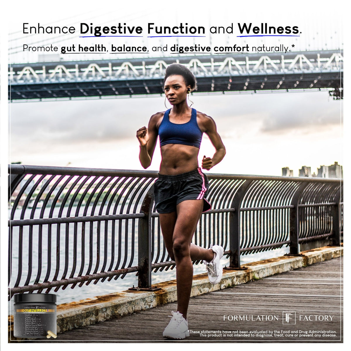 Formulation Factory Probiotics for Women & Men - Gut Intellect 10-in-1 Digestive Enzymes with Prebiotics and Postbiotics - Total Gut Health Supplement - FENGGESTORE20