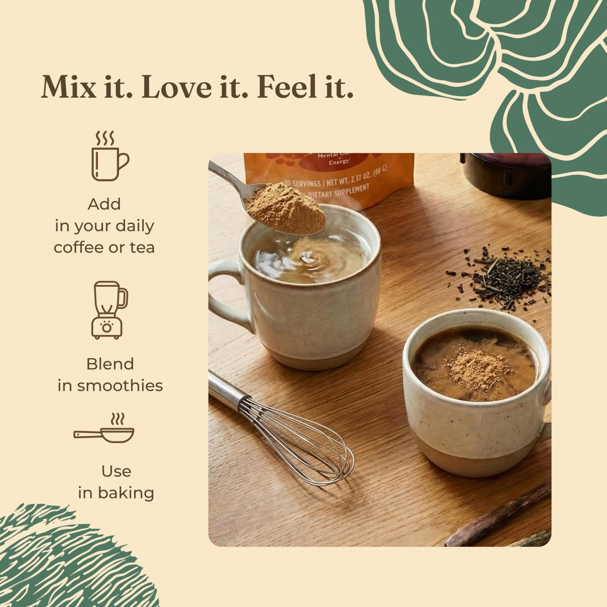 Four Sigmatic Gut Health Mushroom Blend | Organic Mushroom Powder Complex with Turkey Tail, Lion’s Mane, Cordyceps, Chaga, Probiotics and More - FENGGESTORE20