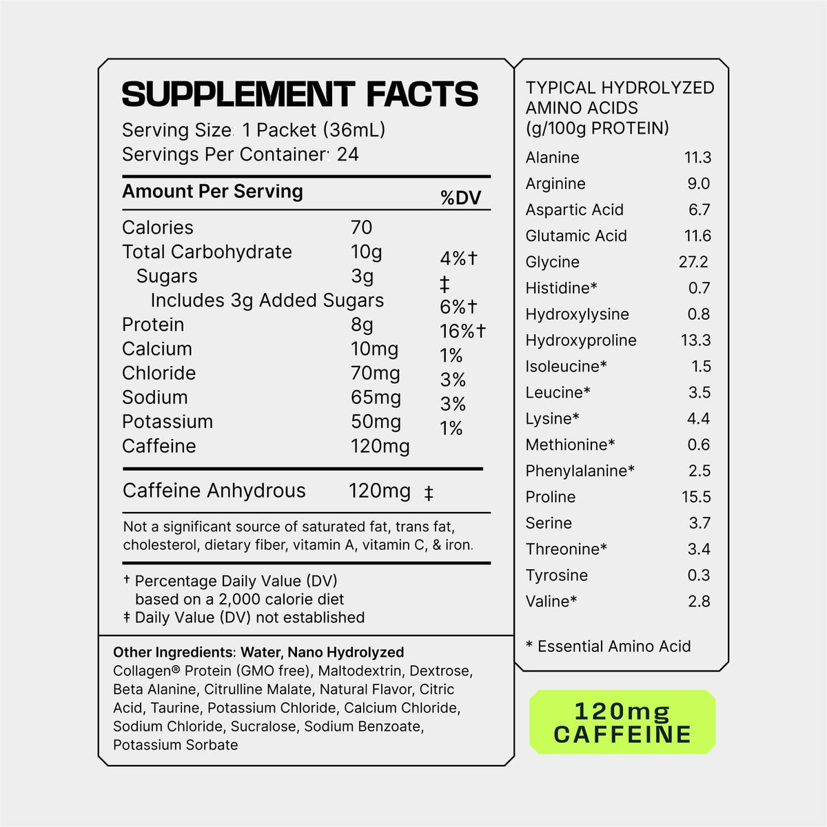 Frog Fuel Power Energized Complete Protein Shot, 15g, Nano Hydrolyzed & Grass Fed, 80mg Caffeine, Gluten Free, Fat & Sugar Free, 22 Amino Acids, - FENGGESTORE20