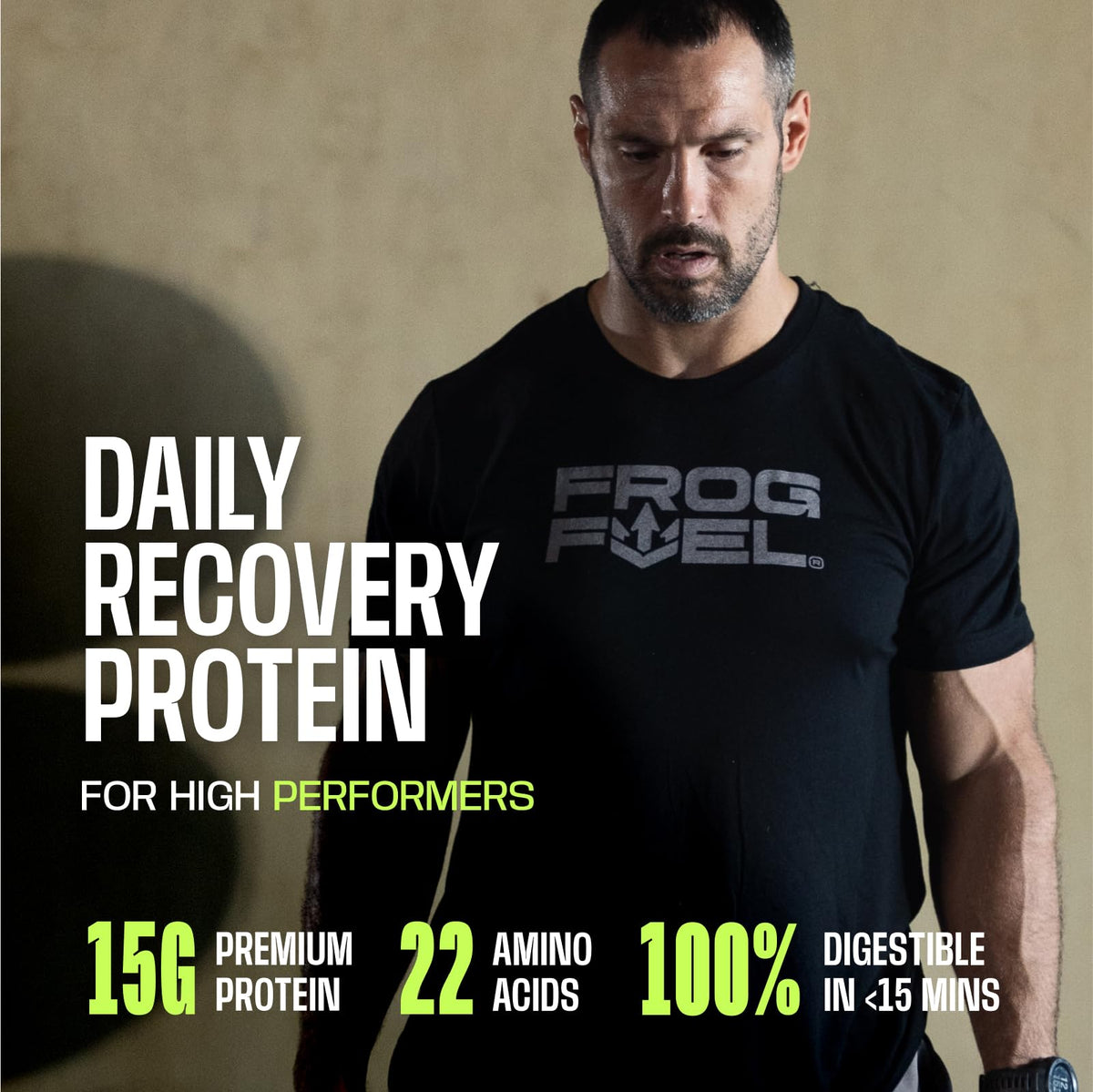 Frog Fuel Power Regular Complete Liquid Protein Shot, 15g, Nano Hydrolyzed & Grass Fed Collagen, Post Workout, Gluten Free, Fat & Sugar Free - FENGGESTORE20