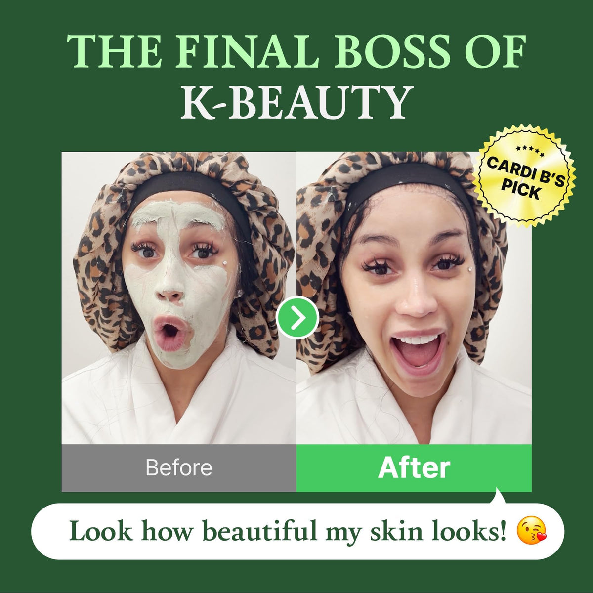 FULLY Green Tomato Facial Cleanser, Cardi B’s Clay Mask Cleanser for Deep Pore Cleanse - FENGGESTORE20
