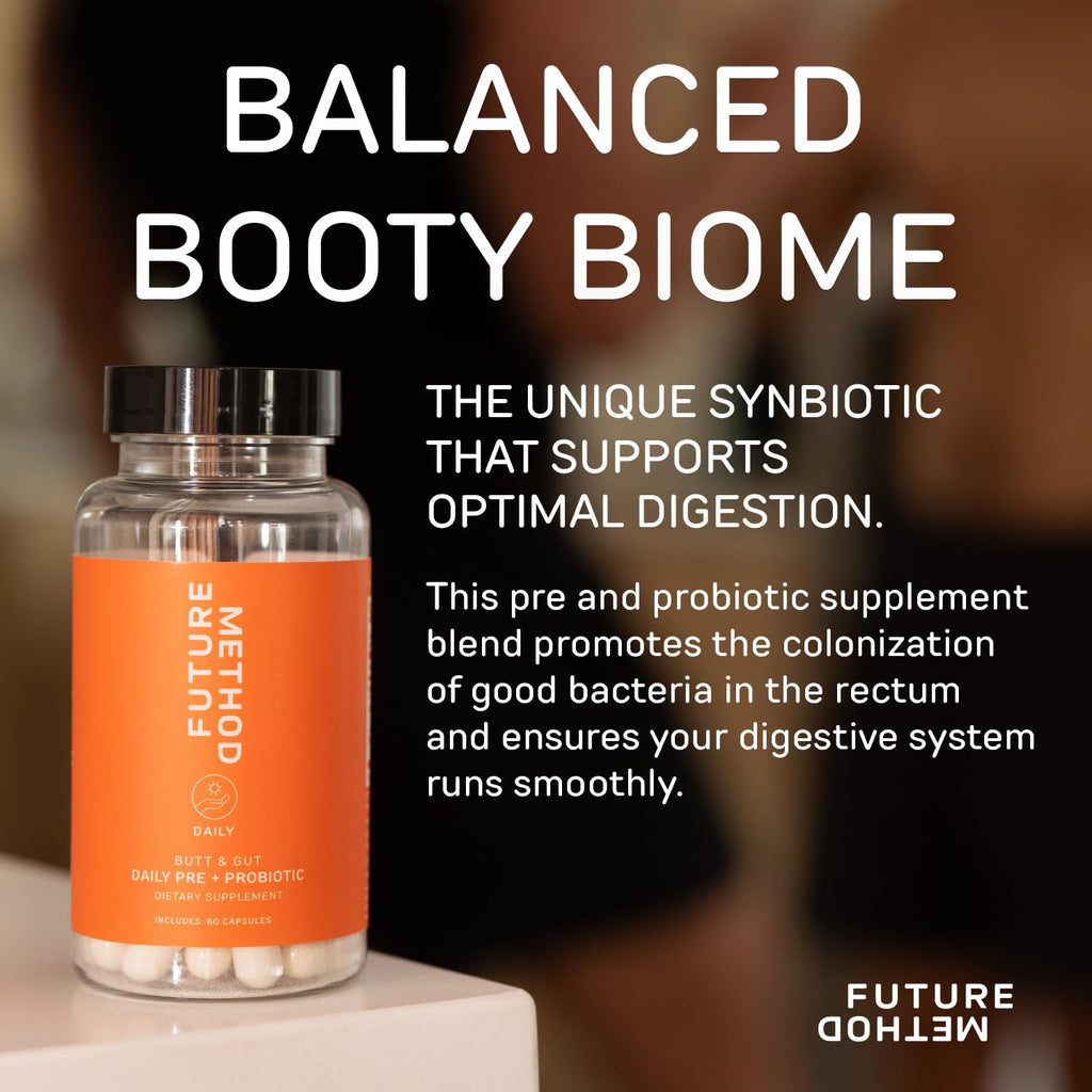FUTURE METHOD Synbiotic Prebiotics for Men & Women - Probiotics & Prebiotic Supplement for Digestion, Immunity & Regularity (60ct) - FENGGESTORE20