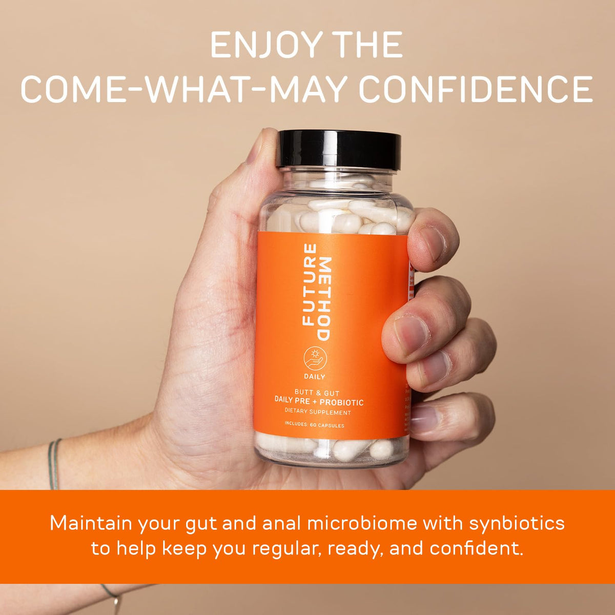 FUTURE METHOD Synbiotic Prebiotics for Men & Women - Probiotics & Prebiotic Supplement for Digestion, Immunity & Regularity (60ct) - FENGGESTORE20